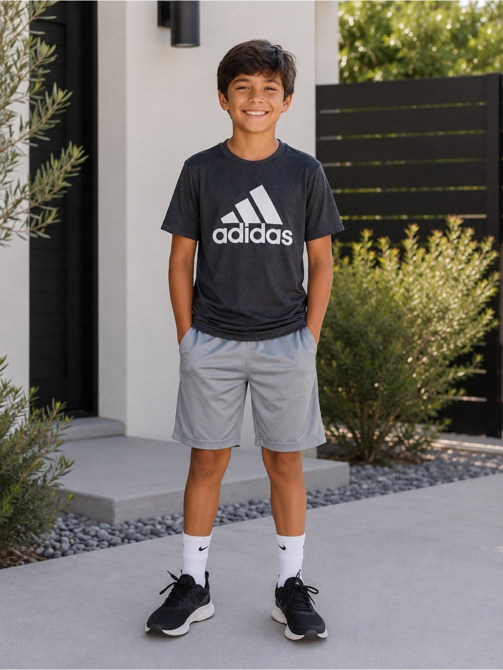 Mossimo Supply Co. Boys' Gray Athletic Shorts